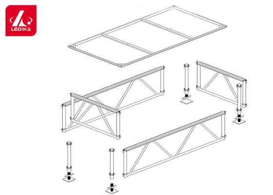Convenient And Assemble Aluminum Stage Platform Can Adjust Height