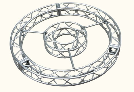 Customized Circle Shape Concert Aluminum Square Truss For Stage Lighting Decorate